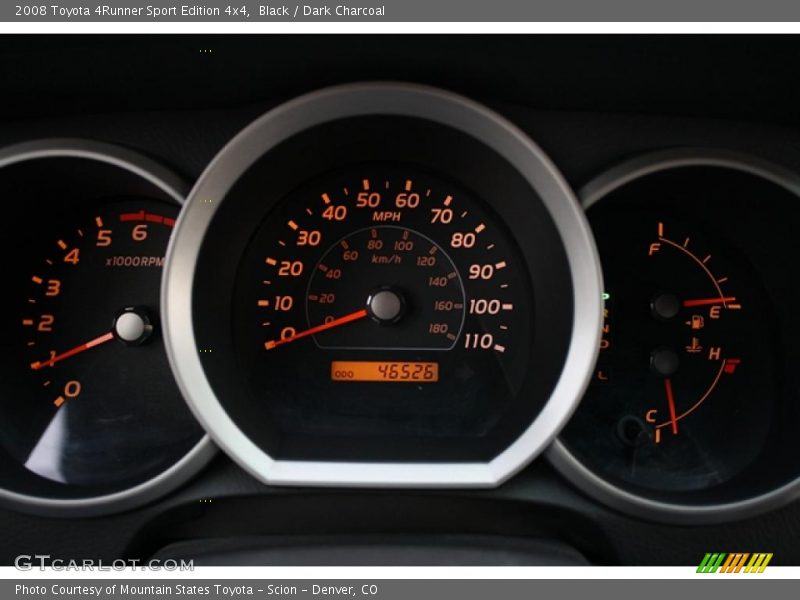 Black / Dark Charcoal 2008 Toyota 4Runner Sport Edition 4x4