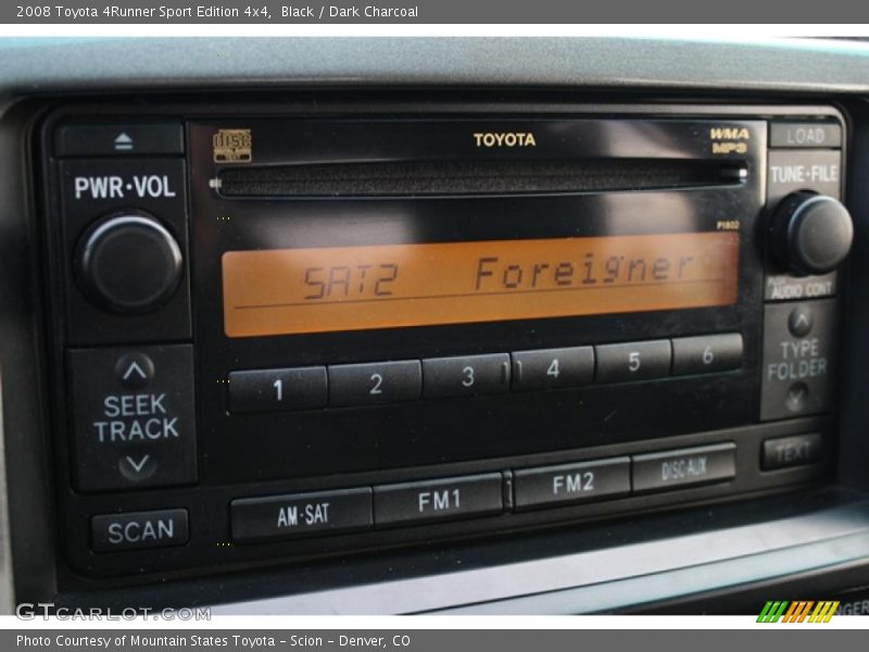 Black / Dark Charcoal 2008 Toyota 4Runner Sport Edition 4x4