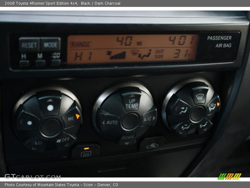 Black / Dark Charcoal 2008 Toyota 4Runner Sport Edition 4x4