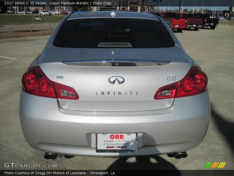 Liquid Platinum Metallic / Stone Gray 2007 Infiniti G 35 Sedan