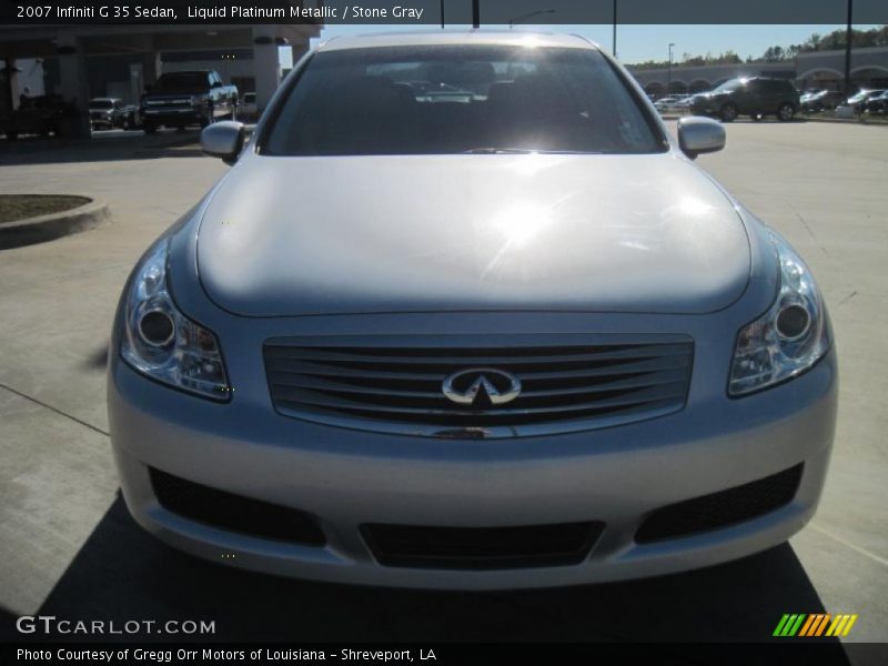 Liquid Platinum Metallic / Stone Gray 2007 Infiniti G 35 Sedan