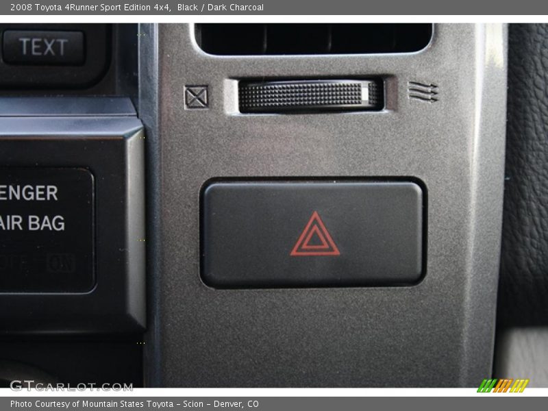Black / Dark Charcoal 2008 Toyota 4Runner Sport Edition 4x4