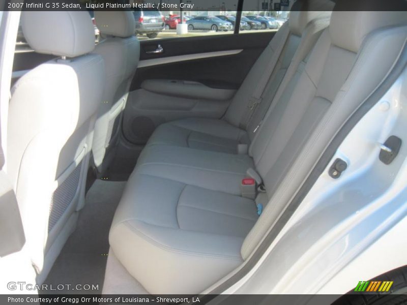 Liquid Platinum Metallic / Stone Gray 2007 Infiniti G 35 Sedan