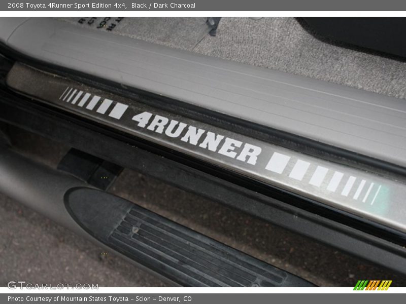 Black / Dark Charcoal 2008 Toyota 4Runner Sport Edition 4x4