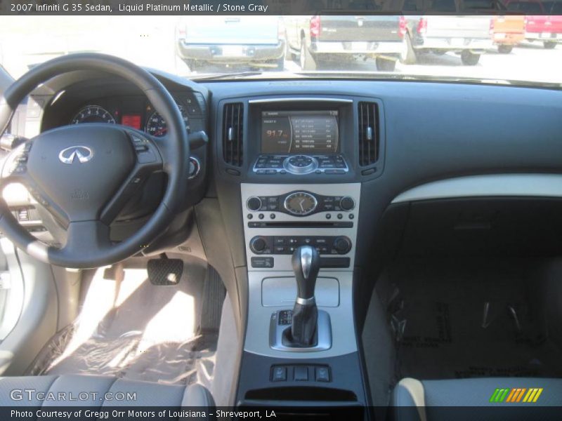 Liquid Platinum Metallic / Stone Gray 2007 Infiniti G 35 Sedan