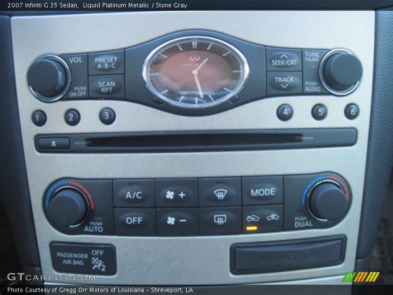 Liquid Platinum Metallic / Stone Gray 2007 Infiniti G 35 Sedan