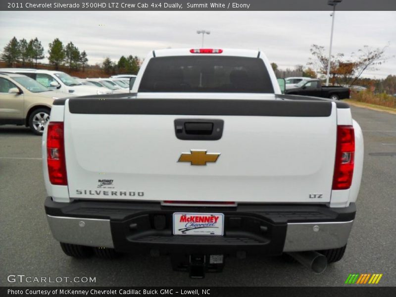 Summit White / Ebony 2011 Chevrolet Silverado 3500HD LTZ Crew Cab 4x4 Dually