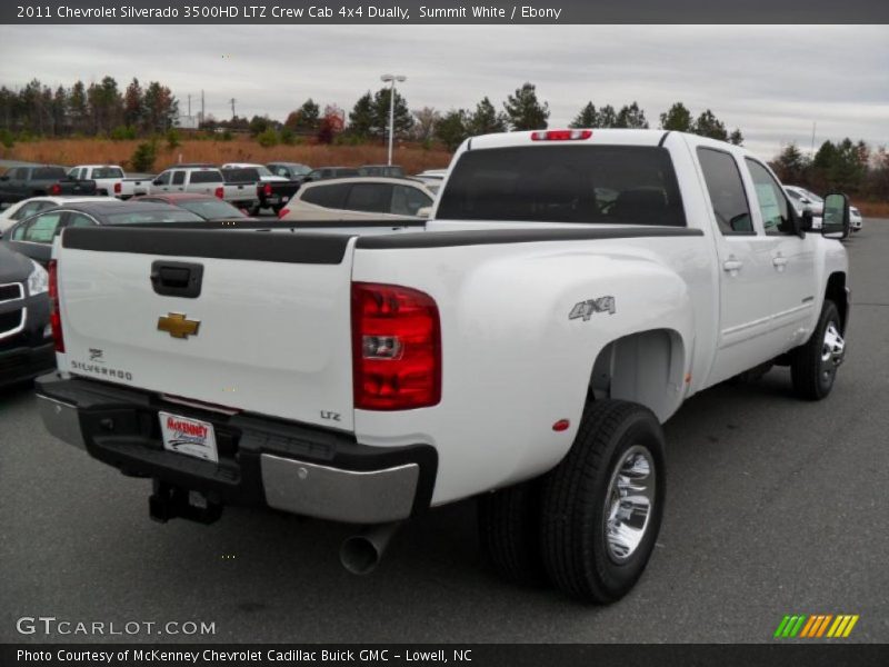 Summit White / Ebony 2011 Chevrolet Silverado 3500HD LTZ Crew Cab 4x4 Dually