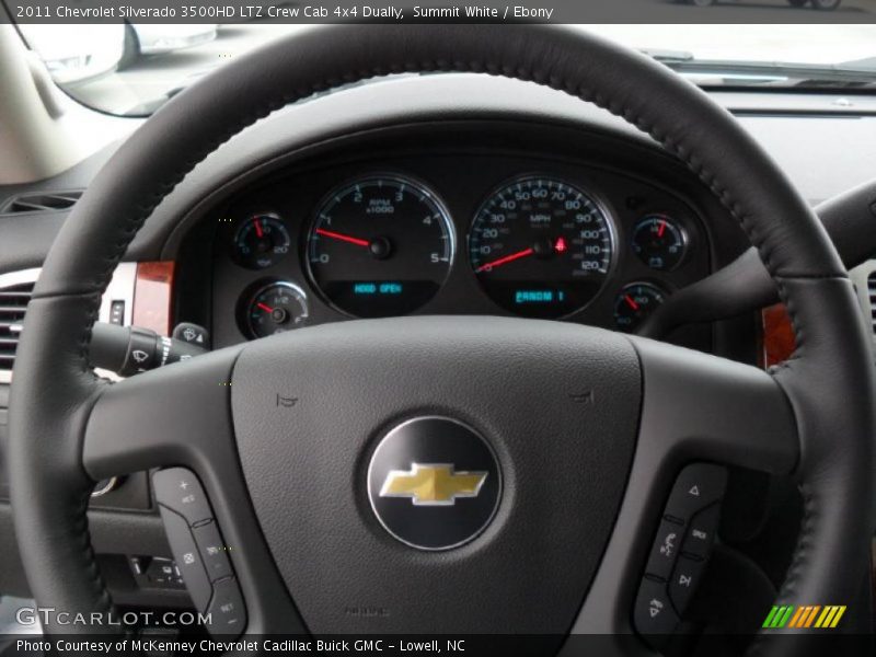 Summit White / Ebony 2011 Chevrolet Silverado 3500HD LTZ Crew Cab 4x4 Dually