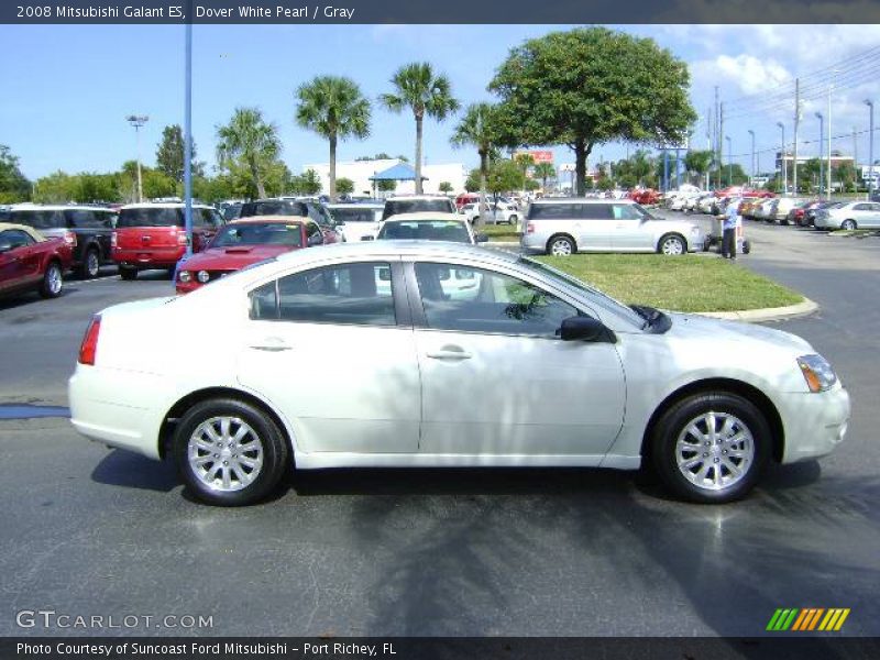 Dover White Pearl / Gray 2008 Mitsubishi Galant ES