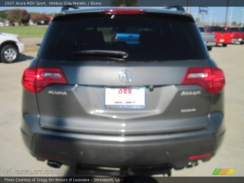 Nimbus Gray Metallic / Ebony 2007 Acura MDX Sport