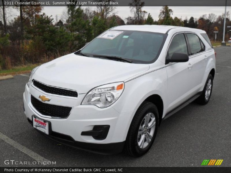 Summit White / Light Titanium/Jet Black 2011 Chevrolet Equinox LS