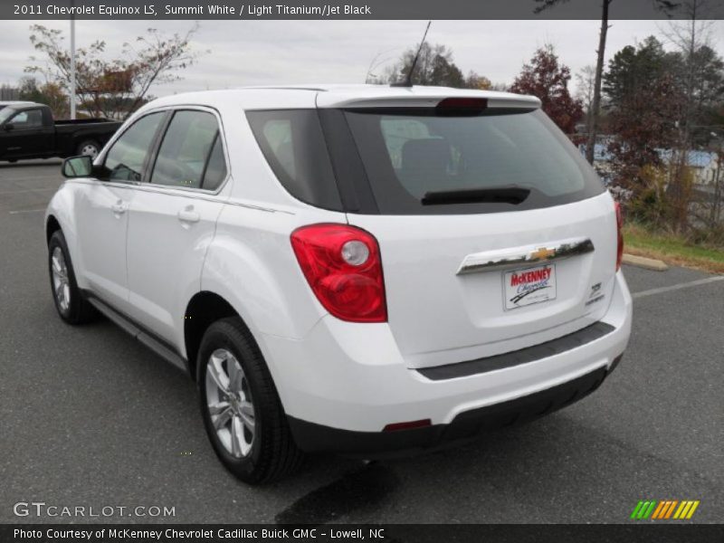 Summit White / Light Titanium/Jet Black 2011 Chevrolet Equinox LS