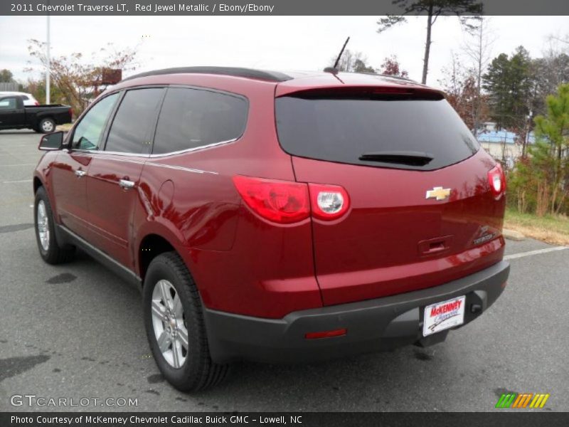 Red Jewel Metallic / Ebony/Ebony 2011 Chevrolet Traverse LT