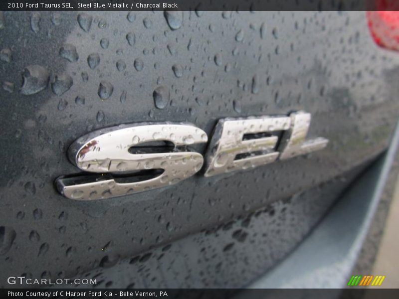 Steel Blue Metallic / Charcoal Black 2010 Ford Taurus SEL