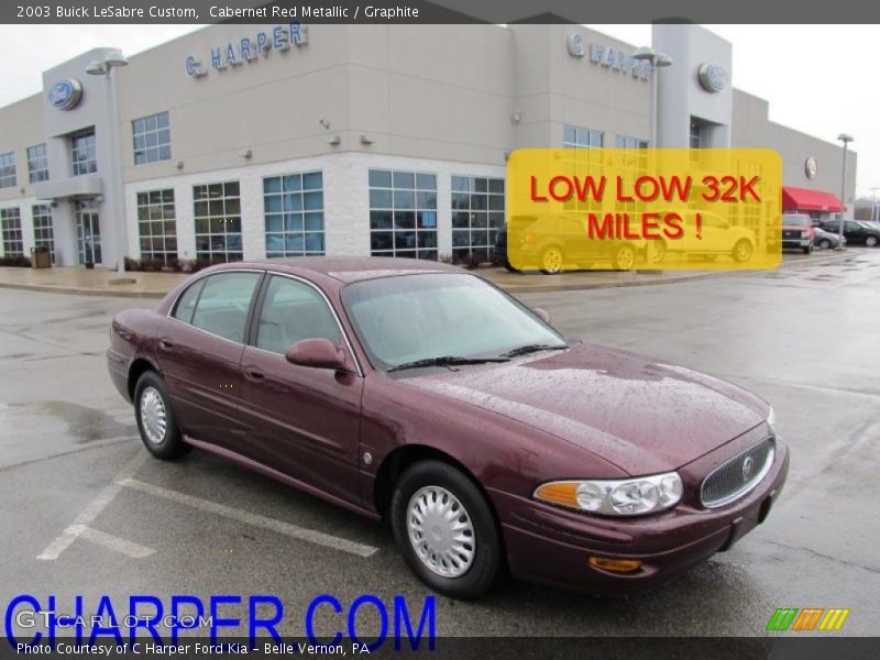 Cabernet Red Metallic / Graphite 2003 Buick LeSabre Custom