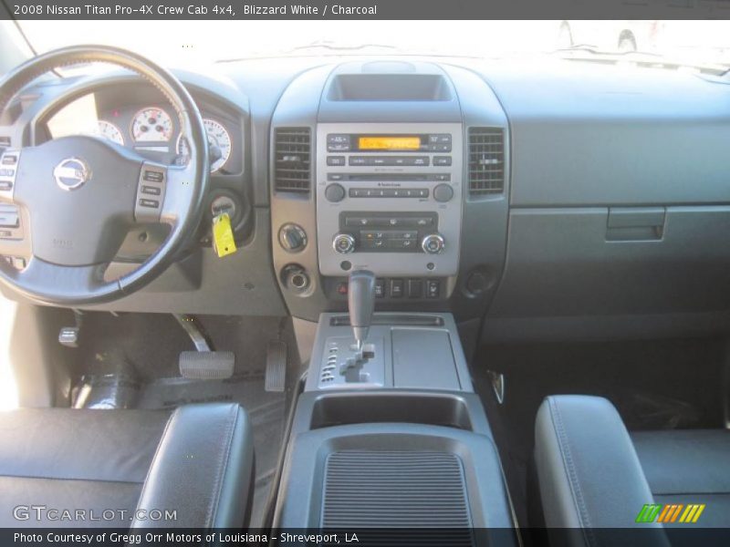 Blizzard White / Charcoal 2008 Nissan Titan Pro-4X Crew Cab 4x4