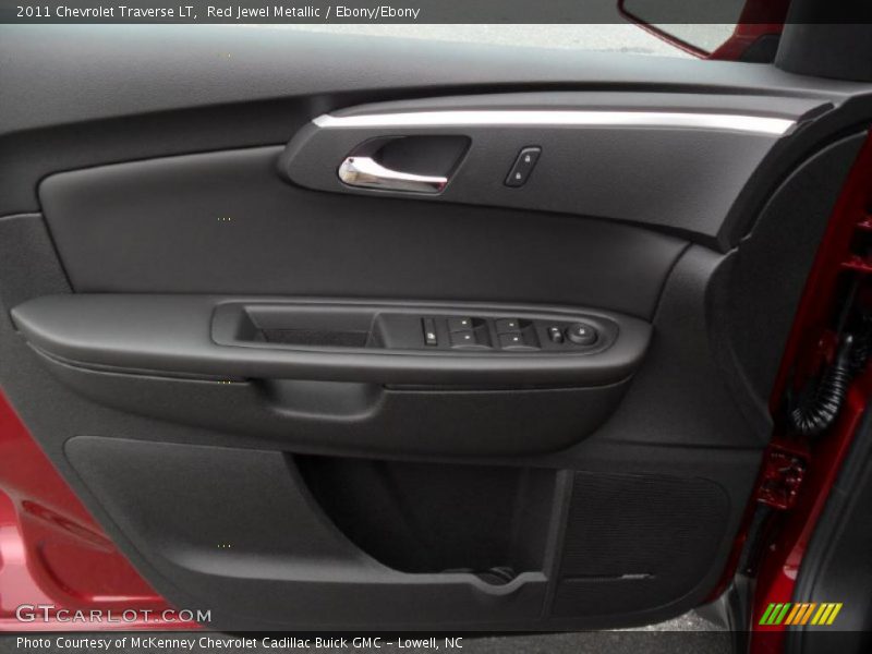 Red Jewel Metallic / Ebony/Ebony 2011 Chevrolet Traverse LT