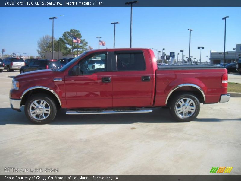 Redfire Metallic / Tan 2008 Ford F150 XLT SuperCrew