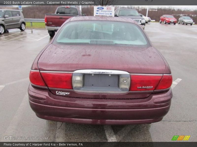 Cabernet Red Metallic / Graphite 2003 Buick LeSabre Custom