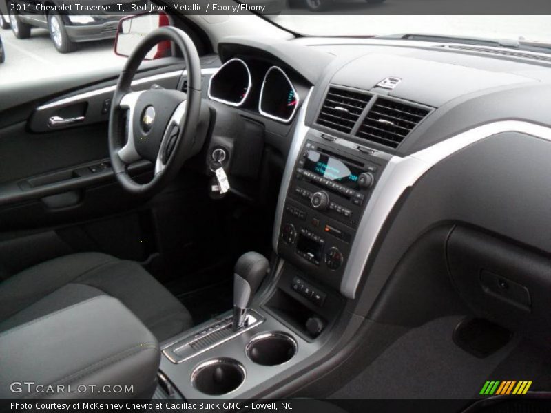 Red Jewel Metallic / Ebony/Ebony 2011 Chevrolet Traverse LT