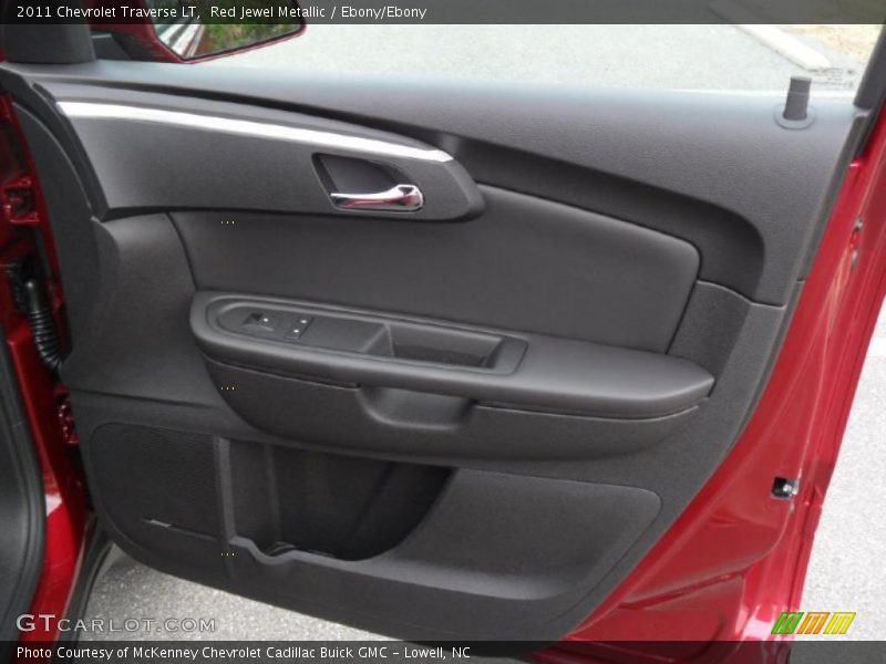 Red Jewel Metallic / Ebony/Ebony 2011 Chevrolet Traverse LT