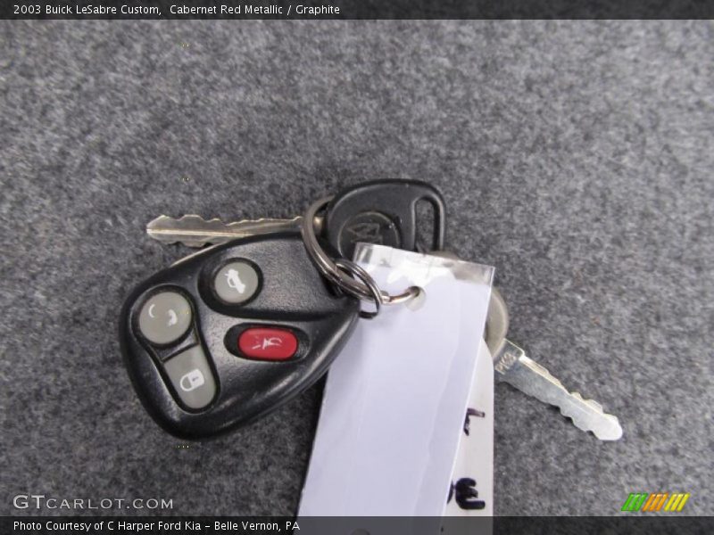Cabernet Red Metallic / Graphite 2003 Buick LeSabre Custom