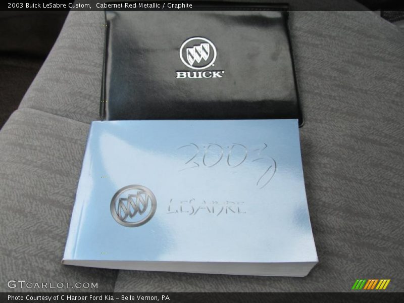 Cabernet Red Metallic / Graphite 2003 Buick LeSabre Custom
