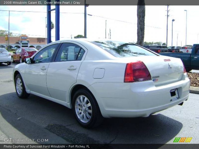 Dover White Pearl / Gray 2008 Mitsubishi Galant ES