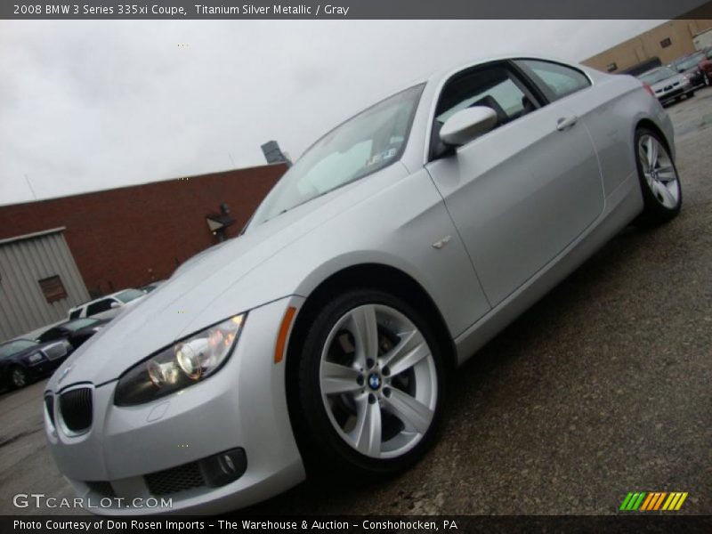 Titanium Silver Metallic / Gray 2008 BMW 3 Series 335xi Coupe