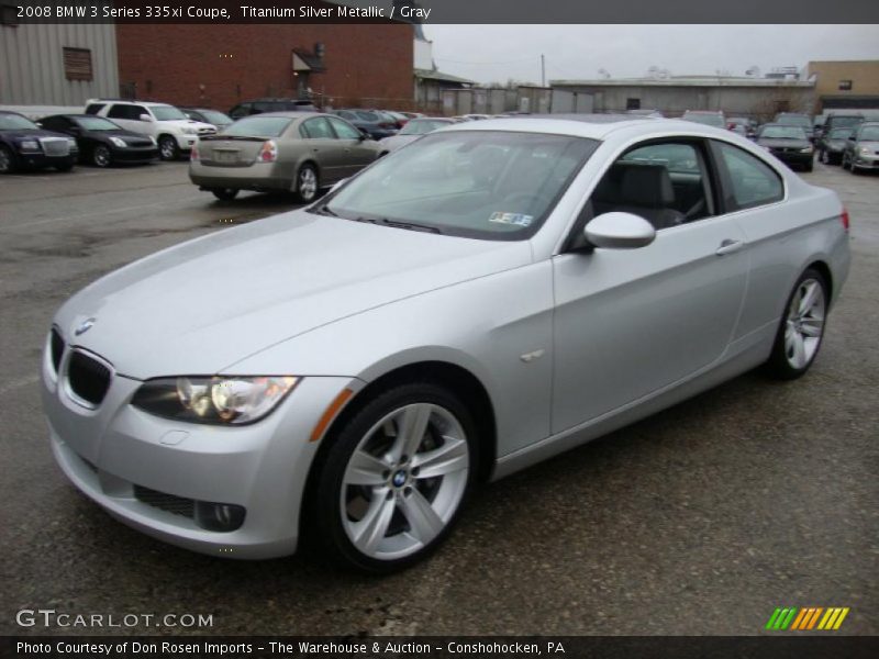 Titanium Silver Metallic / Gray 2008 BMW 3 Series 335xi Coupe