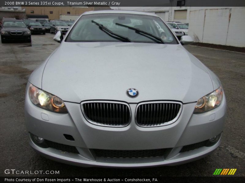 Titanium Silver Metallic / Gray 2008 BMW 3 Series 335xi Coupe