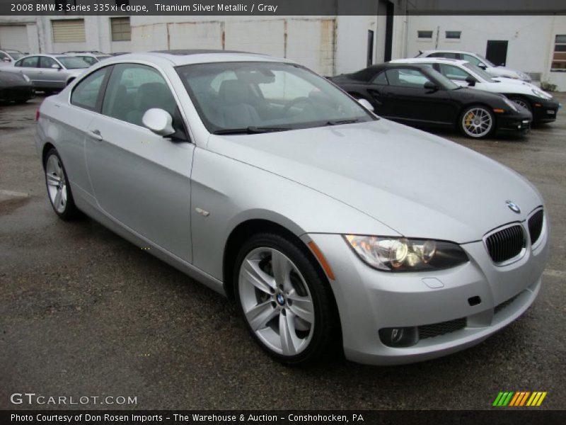 Titanium Silver Metallic / Gray 2008 BMW 3 Series 335xi Coupe