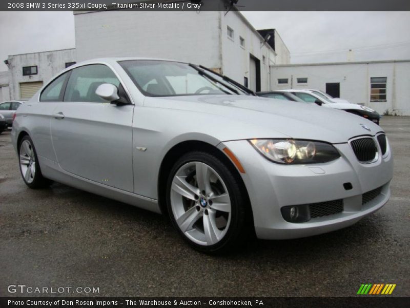 Titanium Silver Metallic / Gray 2008 BMW 3 Series 335xi Coupe