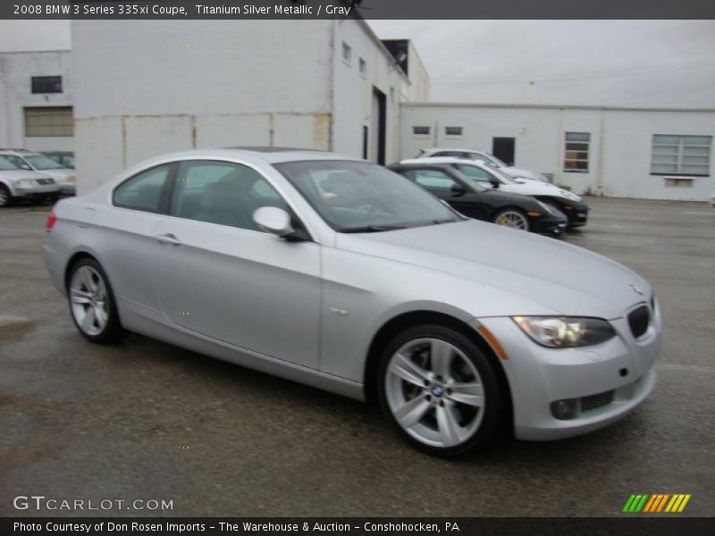 Titanium Silver Metallic / Gray 2008 BMW 3 Series 335xi Coupe