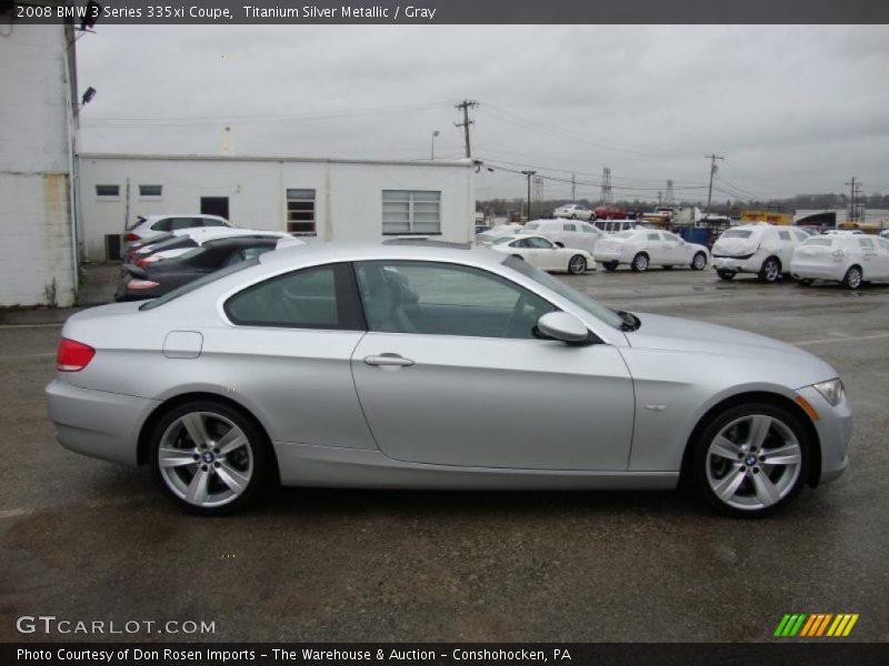 Titanium Silver Metallic / Gray 2008 BMW 3 Series 335xi Coupe