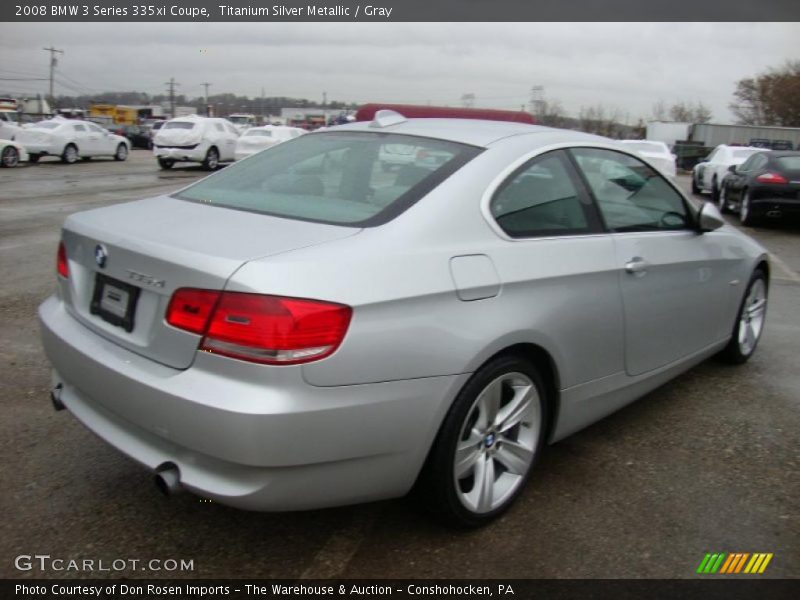 Titanium Silver Metallic / Gray 2008 BMW 3 Series 335xi Coupe