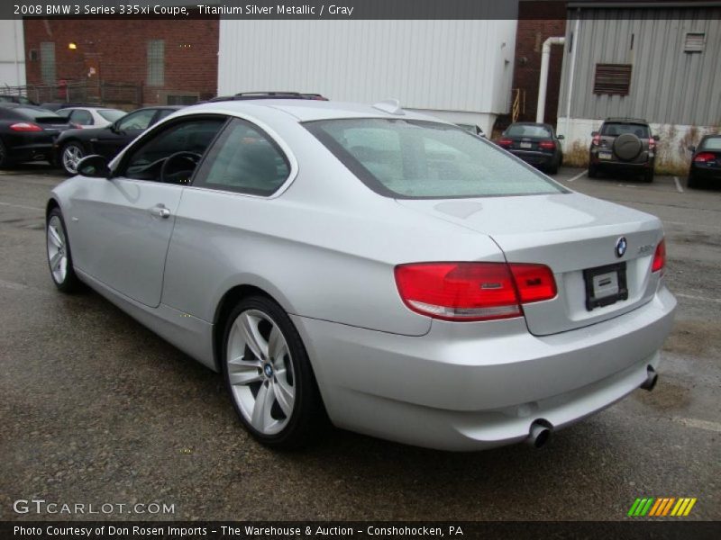 Titanium Silver Metallic / Gray 2008 BMW 3 Series 335xi Coupe