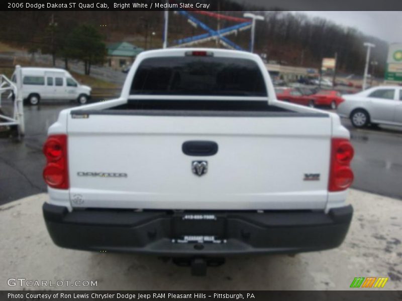 Bright White / Medium Slate Gray 2006 Dodge Dakota ST Quad Cab