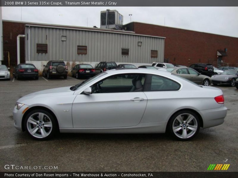 Titanium Silver Metallic / Gray 2008 BMW 3 Series 335xi Coupe