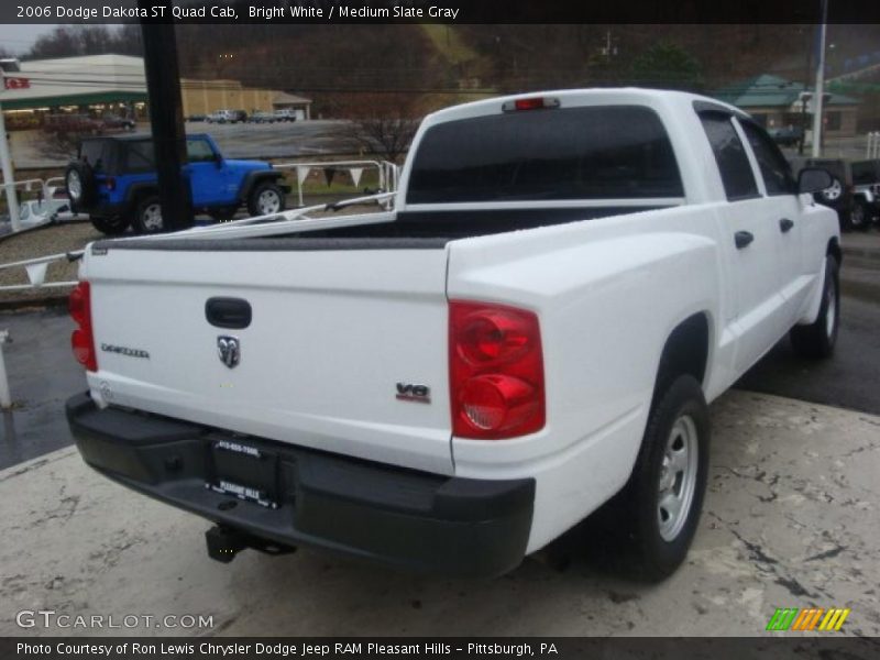 Bright White / Medium Slate Gray 2006 Dodge Dakota ST Quad Cab
