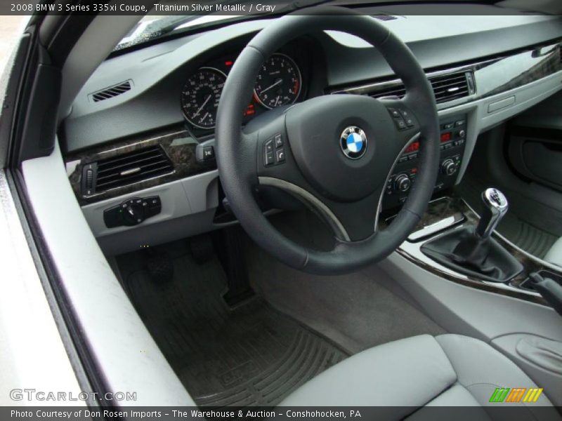 Titanium Silver Metallic / Gray 2008 BMW 3 Series 335xi Coupe