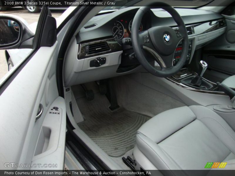 Titanium Silver Metallic / Gray 2008 BMW 3 Series 335xi Coupe