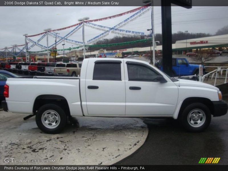 Bright White / Medium Slate Gray 2006 Dodge Dakota ST Quad Cab