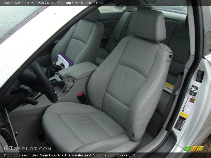 Titanium Silver Metallic / Gray 2008 BMW 3 Series 335xi Coupe