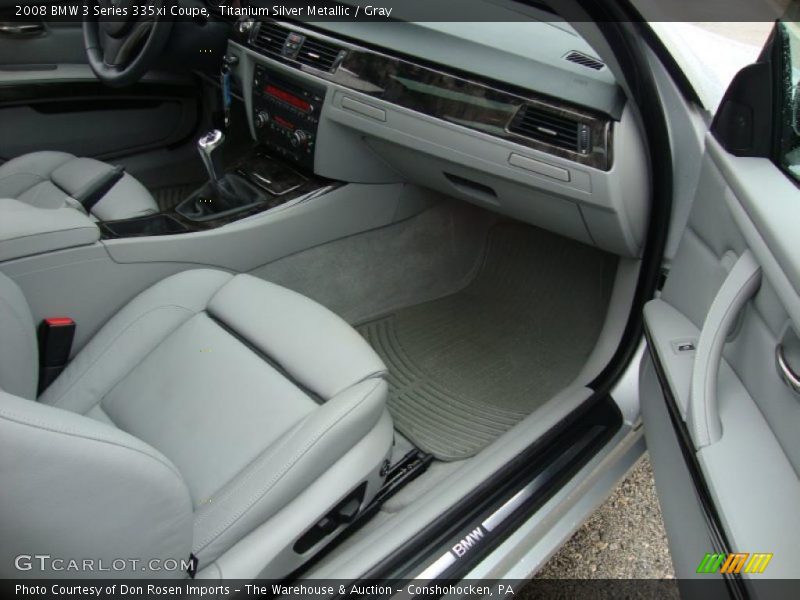 Titanium Silver Metallic / Gray 2008 BMW 3 Series 335xi Coupe