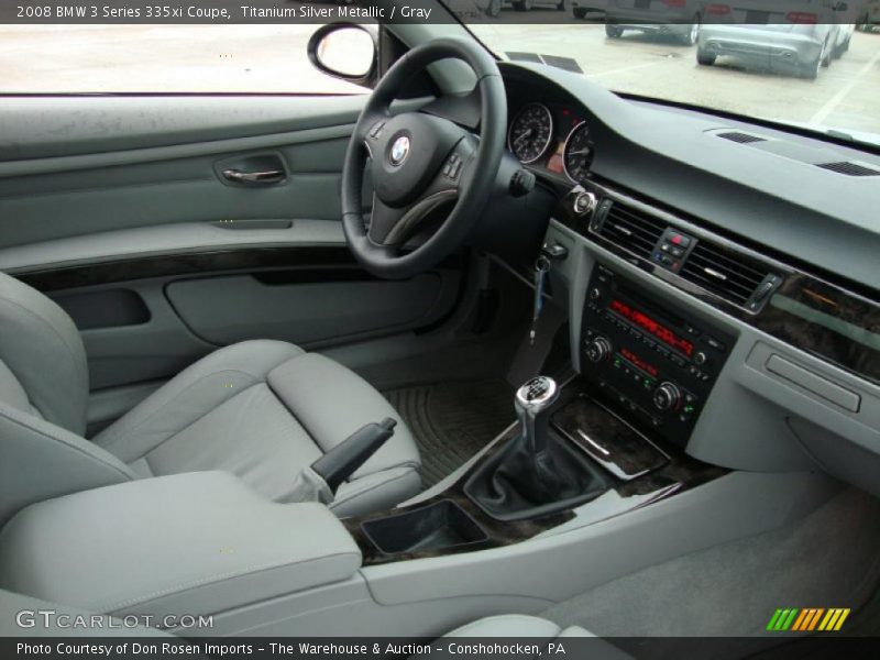 Titanium Silver Metallic / Gray 2008 BMW 3 Series 335xi Coupe