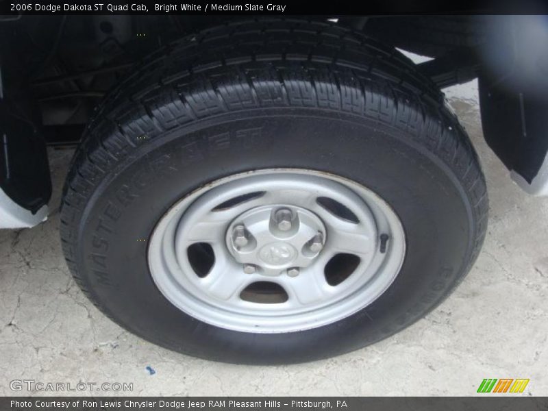Bright White / Medium Slate Gray 2006 Dodge Dakota ST Quad Cab