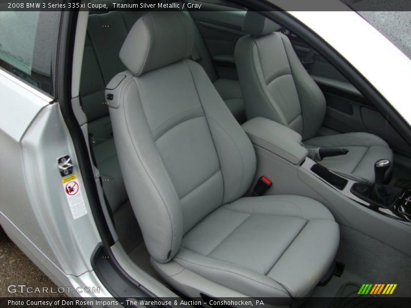 Titanium Silver Metallic / Gray 2008 BMW 3 Series 335xi Coupe