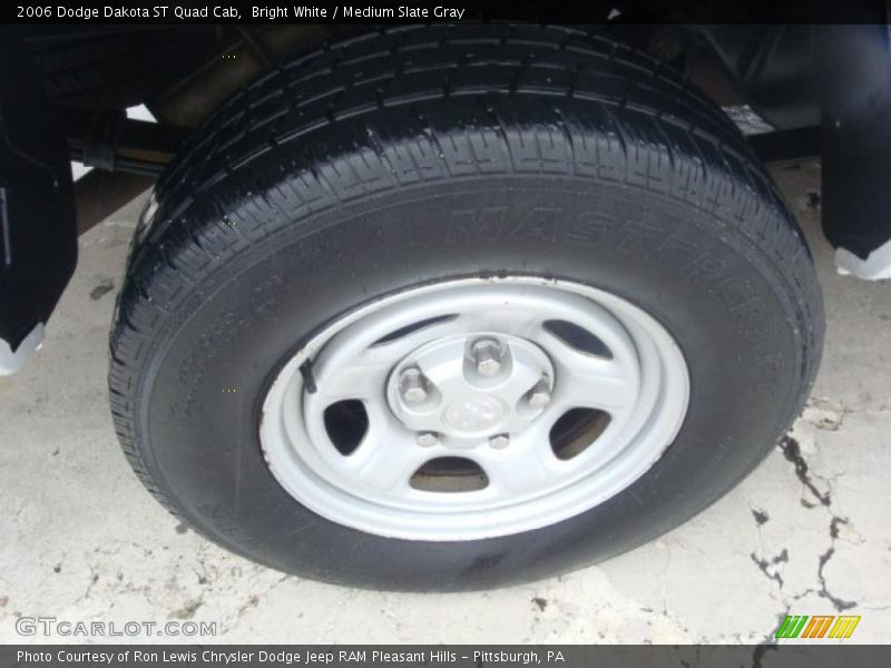 Bright White / Medium Slate Gray 2006 Dodge Dakota ST Quad Cab